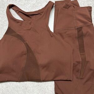 Brown Buff Bunny Matching Activewear Set